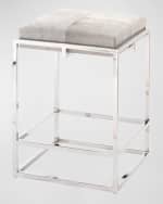 Image 1 of 2: Jamie Young Shelby Hairhide Counter Stool 27"