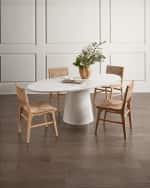 Image 5 of 5: Worlds Away Chanelle Dining Table