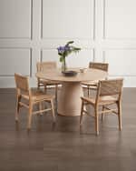 Image 6 of 6: Worlds Away Liliana Dining Table