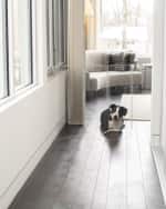Image 6 of 7: HIDDIN Clear Freestanding Pet Gate Zig Zag, 4-Panel