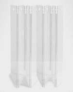 Image 4 of 6: HIDDIN Clear Freestanding Pet Gate Zig Zag, 8-Panel