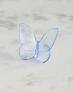 Image 3 of 3: Baccarat Exclusive Lucky Butterfly Figurine, Sky Blue