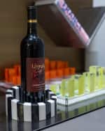 Image 3 of 3: Vetta Home One Bottle Striped Marble Wine Stand 