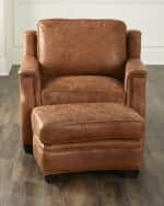Image 5 of 5: Hooker Furniture Yates Leather Chair 