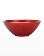 Image 1 of 2: Vietri Metallic Glass Ruby Small Bowl