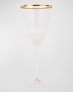 Image 1 of 2: Vietri Natalia Gold Rim Water Glass 