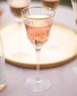 Image 2 of 2: Vietri Natalia Gold Rim Water Glass 