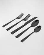 Image 2 of 2: Ricci Silversmith 20-Piece Frank Lloyd Wrights Tree of Life Flatware Set, Black