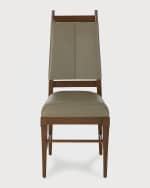 Image 2 of 6: Arteriors Keegan Leather Dining Chair