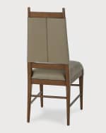 Image 4 of 6: Arteriors Keegan Leather Dining Chair