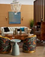 Image 2 of 7: Arteriors Manhattan Burlwood Bar Cabinet