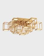 Image 1 of 2: Eurofase Ferro Geometric Cube Flush Mount