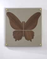 Image 1 of 5: Tommy Mitchell Walnut Butterfly Artwork 