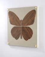 Image 3 of 5: Tommy Mitchell Walnut Butterfly Artwork