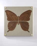 Image 1 of 5: Tommy Mitchell Walnut Butterfly Artwork