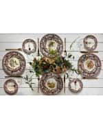 Image 2 of 2: Spode Woodland Rimmed Serving Dish with Rabbit/Pheasant
