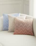 Image 1 of 2: Missoni Home Timmy Merino Wool Ombre Chevron Cushion