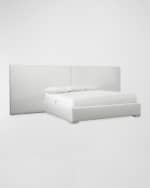 Image 3 of 5: Bernhardt Solaria Extended Panel Upholstered King Bed
