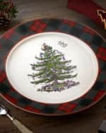 Image 2 of 2: Spode Christmas Tree Figural Tartan Tray