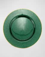Image 2 of 2: Vietri Metallic Glass Dinner Plate