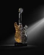 Image 3 of 9: Kosta Boda "Elvis Presley: Burning Love" Limited Edition Crystal Guitar by Kjell Engman