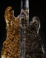 Image 4 of 9: Kosta Boda "Elvis Presley: Burning Love" Limited Edition Crystal Guitar by Kjell Engman
