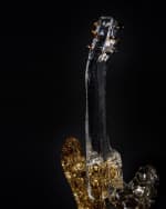 Image 5 of 9: Kosta Boda "Elvis Presley: Burning Love" Limited Edition Crystal Guitar by Kjell Engman