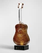 Image 1 of 8: Kosta Boda "Elvis Presley: Graceland" Limited Edition Crystal Guitar by Kjell Engman