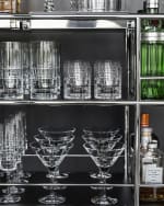 Image 2 of 3: Orrefors 53-Piece Crystal Bar Cart 