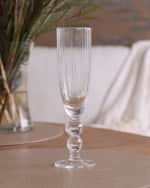 Image 1 of 2: Beatriz Ball GLASS Venice Champagne Flutes, Set of 4 (Clear)