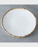 Image 1 of 3: Beatriz Ball VIDA Bamboo 11" Dinner Plates, Set of 4 (White and Natural)