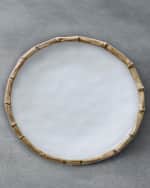 Image 1 of 3: Beatriz Ball VIDA Bamboo 9" Salad Plates, Set of 4 (White and Natural)