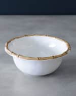 Image 1 of 3: Beatriz Ball VIDA Bamboo 7.5" Cereal Bowls, Set of 4 (White and Natural)