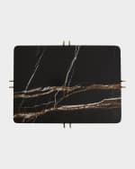 Image 3 of 3: Arteriors Lockhart Marble Rectangular Tray