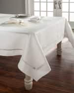 Image 3 of 3: Home Treasures Doric Linen Tablecloth, 72" x 144"