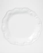 Image 4 of 4: Vietri Incanto Stone Lace Dinner Plate, White