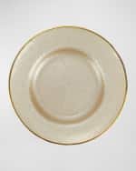 Image 3 of 3: Vietri Metallic Glass Pearl Salad Plate