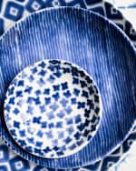 Image 3 of 3: Vietri Santorini Flower Salad Plate