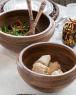 Image 2 of 3: Juliska Bilbao 2-Piece Wood Salad Servers
