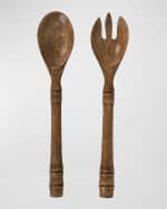 Image 1 of 3: Juliska Bilbao 2-Piece Wood Salad Servers
