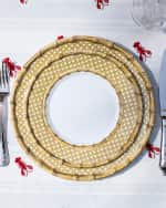 Image 2 of 3: Juliska Bamboo Caning Melamine Dessert Salad Plate