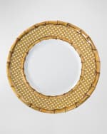 Image 1 of 4: Juliska Bamboo Caning Melamine Dinner Plate
