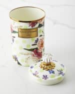 MacKenzie-Childs  Wildflowers Small Canister - Pink