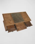 Image 4 of 5: Hooker Furniture Big Sky Executive Desk 