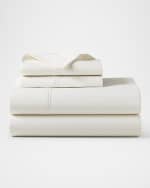 Image 1 of 3: Ralph Lauren Home Organic 464 Percale Flat Sheet , QUEEN