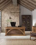 Image 5 of 5: Hooker Furniture Big Sky Executive Desk 