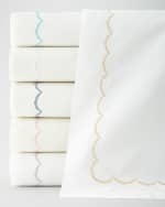 Image 3 of 5: Matouk Scallops Embroidered Duvet Cover, KING