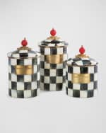 Image 3 of 4: MacKenzie-Childs Courtly Check Large Canister