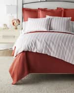 Image 2 of 2: Matouk Schumacher Attleboro Duvet Cover, King