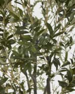 Image 5 of 6: John-Richard Collection Faux Natural Olive Tree in Ceramic Pot - 112"